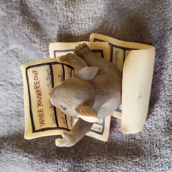 Charming Tails "while you were out"  Collectible Figurine - Picture 3 of 5